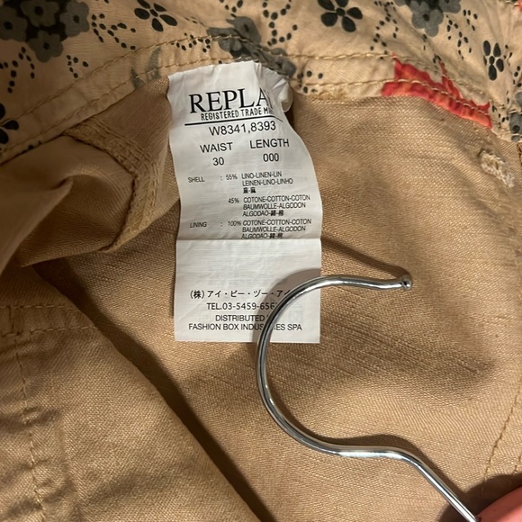 Replay Tan Cargo Pants size 30 - Picture 6 of 6